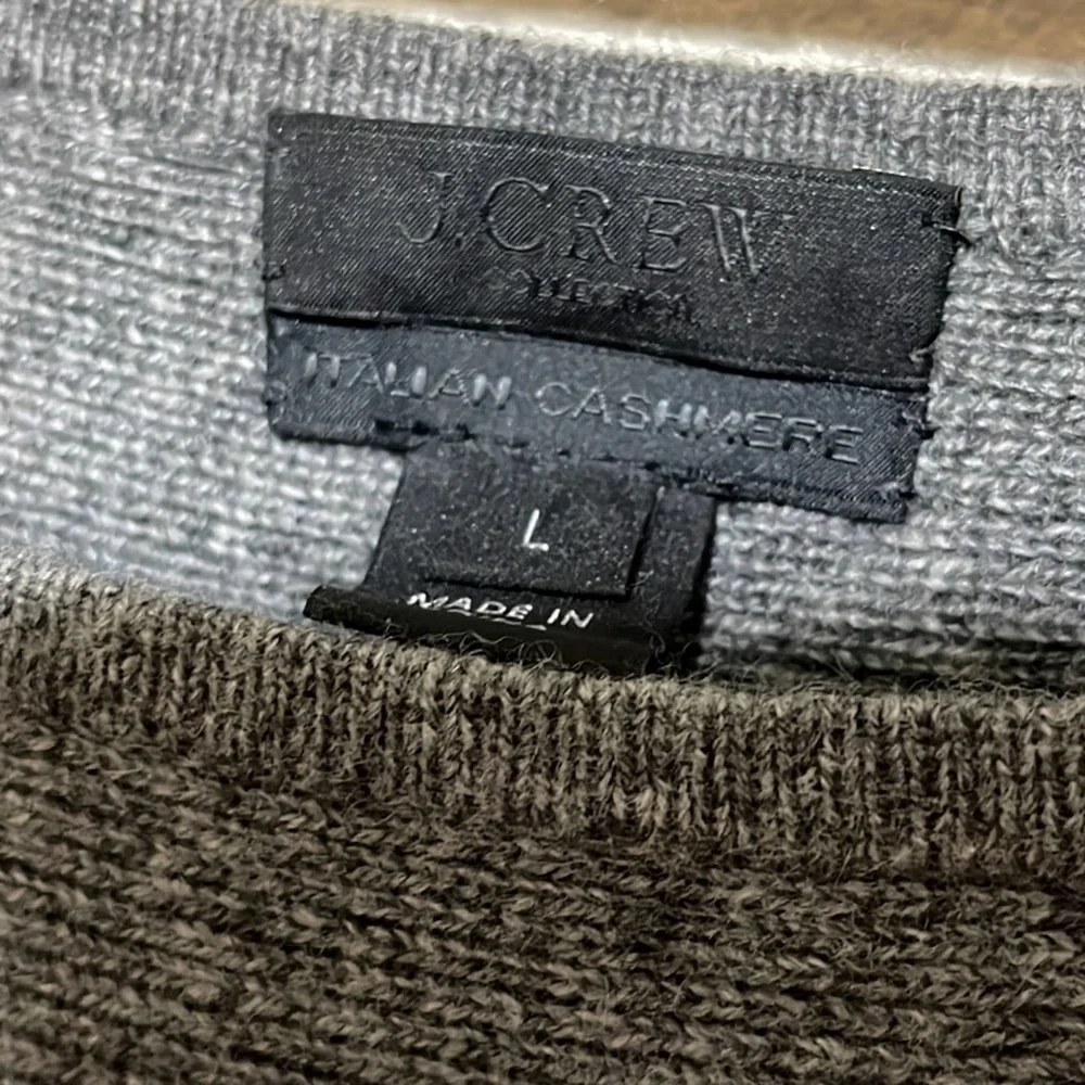 J.CREW 100% Italian CASHMERE Mid Sleeve Sweater Size L